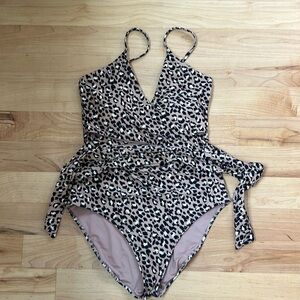 Aerie wrap cut-out one-piece